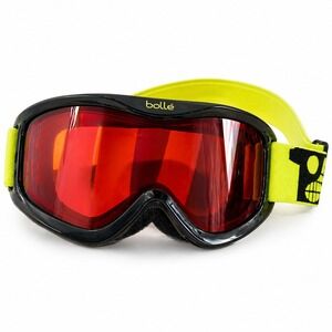 Bollé Ski‎ Goggles Red Lens Neon Strap Snowboard Snow UV Protection Adjustable